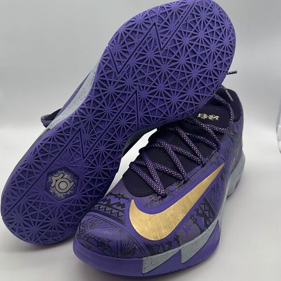 DS Men\'s Nike KD‎ VI BHM \'Black History Month\' Sz 14/EUR 48.5 [646742 500] main image 8